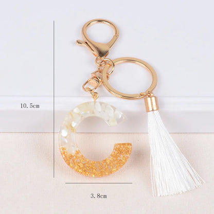 Streetwear Letter Metal Epoxy Bag Pendant Keychain