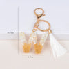 Streetwear Letter Metal Epoxy Bag Pendant Keychain