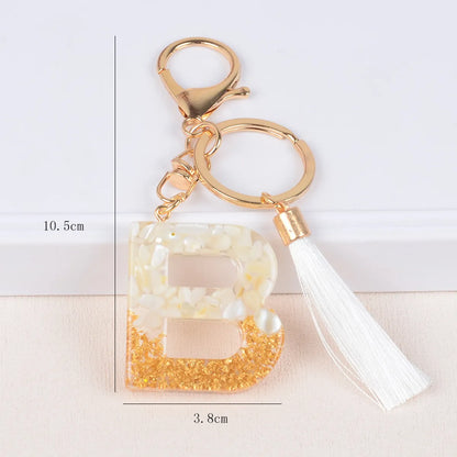 Streetwear Letter Metal Epoxy Bag Pendant Keychain