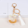 Streetwear Letter Metal Epoxy Bag Pendant Keychain