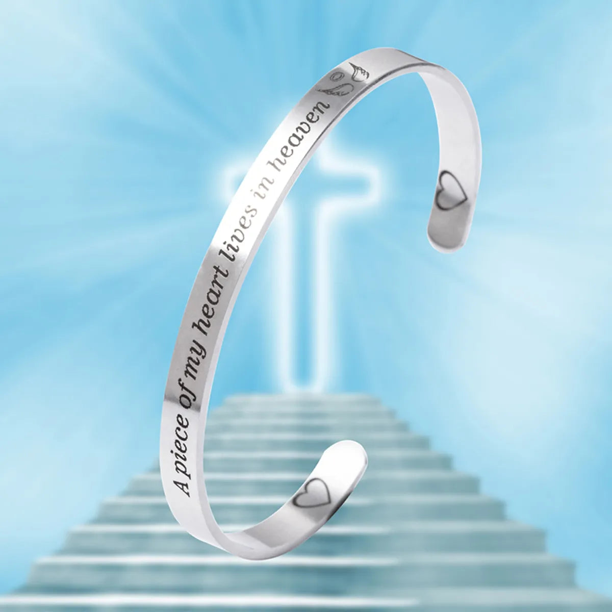 Streetwear Letter Stainless Steel Bangle In Bulk