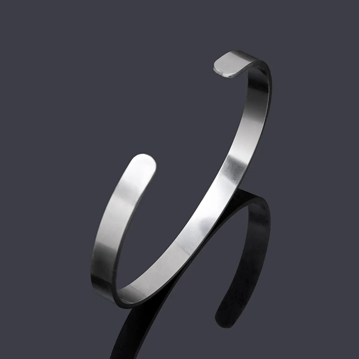 Streetwear Letter Stainless Steel Bangle In Bulk