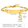 Streetwear Letter Stainless Steel Gold Plated Zircon Bangle In Bulk