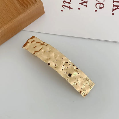 Women'S Streetwear Oval Rectangle Alloy Handmade Hair Clip