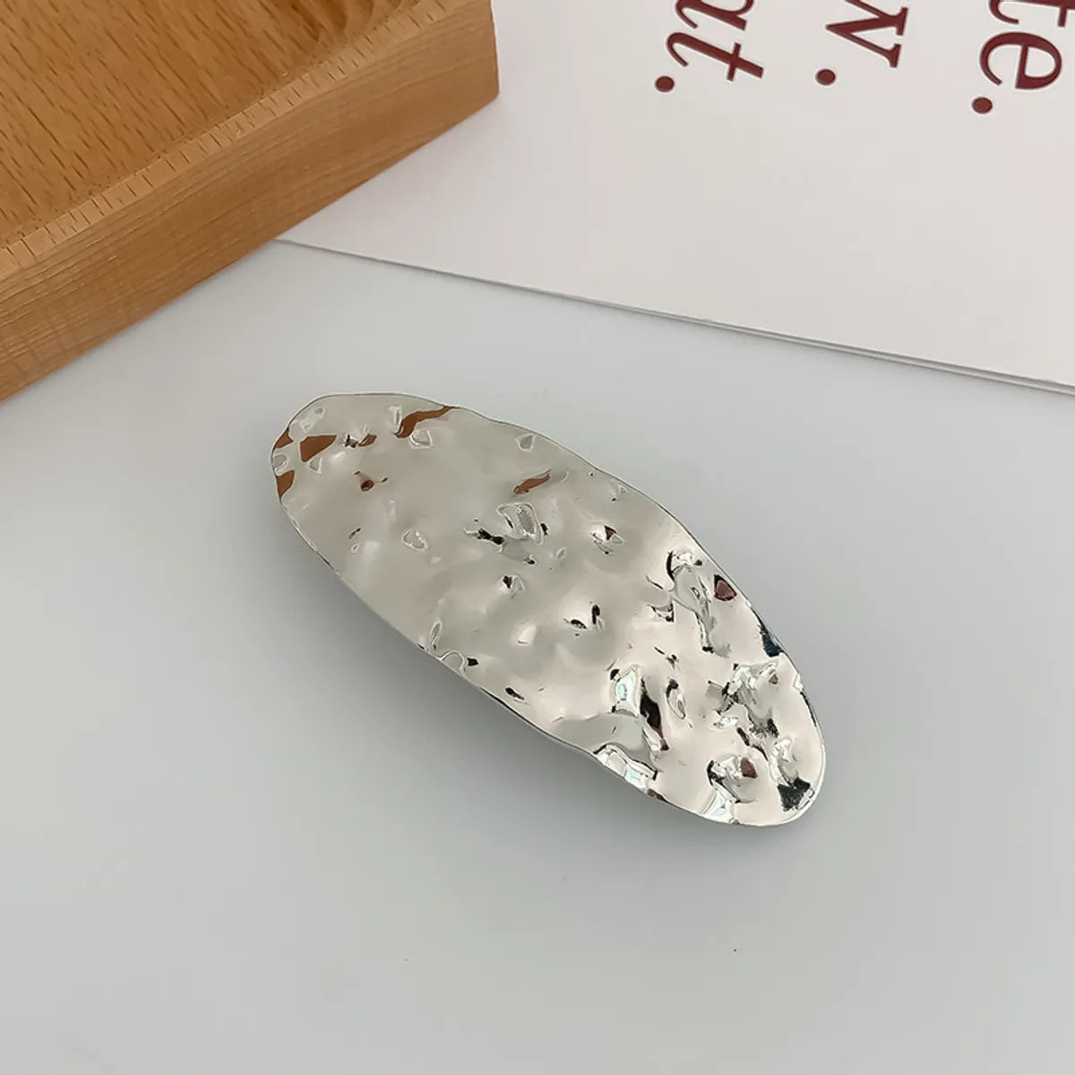 Women'S Streetwear Oval Rectangle Alloy Handmade Hair Clip