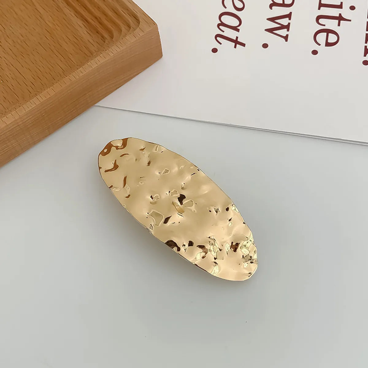 Women'S Streetwear Oval Rectangle Alloy Handmade Hair Clip