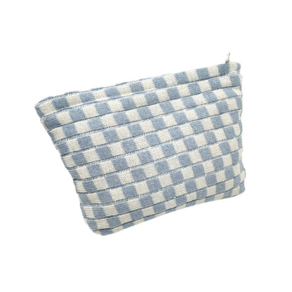 Streetwear Plaid Polyester Square Makeup Bags