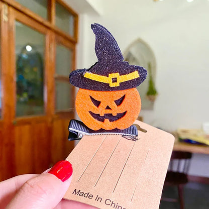 Streetwear Pumpkin Cat Cloth Hair Clip