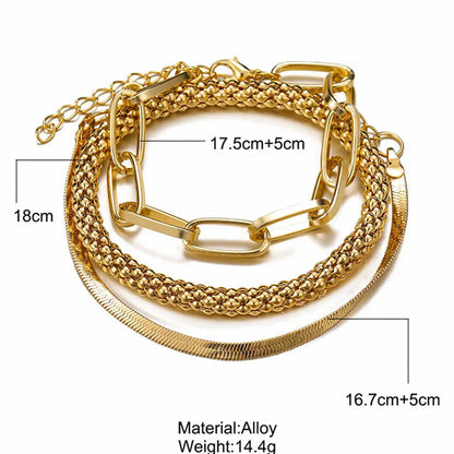 Streetwear Solid Color Alloy Women's Bracelets