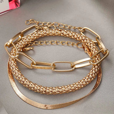 Streetwear Solid Color Alloy Women's Bracelets