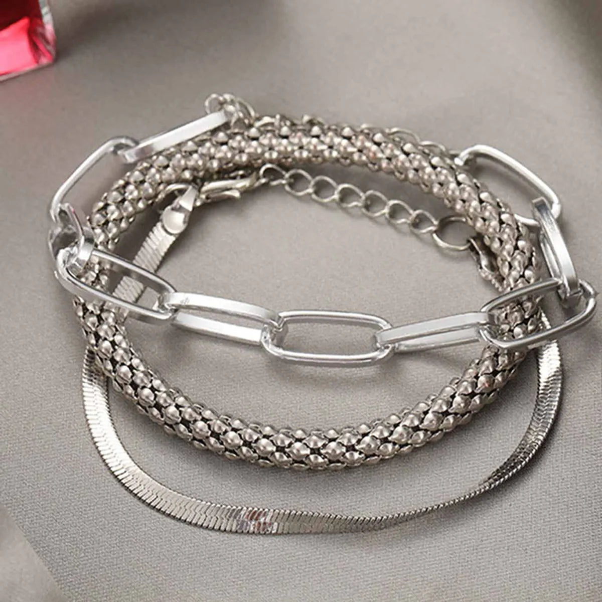 Streetwear Solid Color Alloy Women's Bracelets