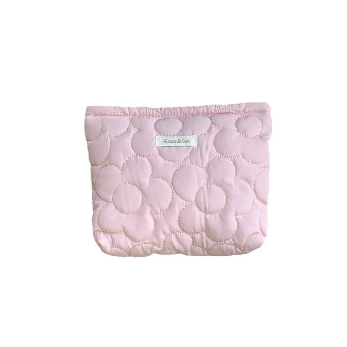 Streetwear Solid Color Polyester Square Makeup Bags