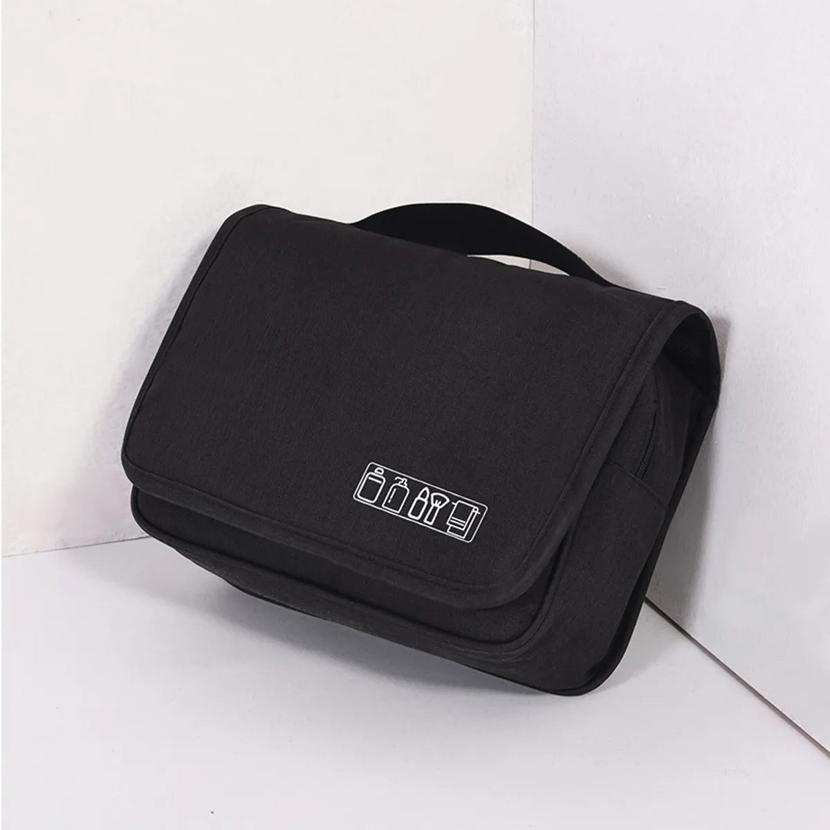 Streetwear Solid Color Polyester Square Makeup Bags