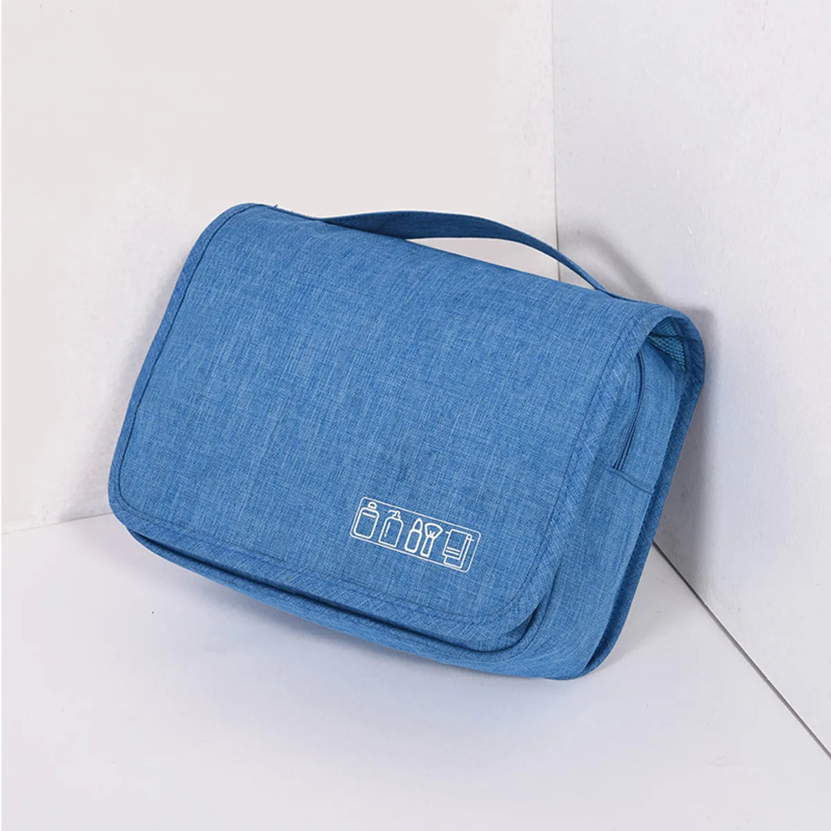 Streetwear Solid Color Polyester Square Makeup Bags