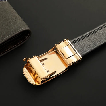 Streetwear Solid Color Pu Leather Alloy Iron Unisex Leather Belts