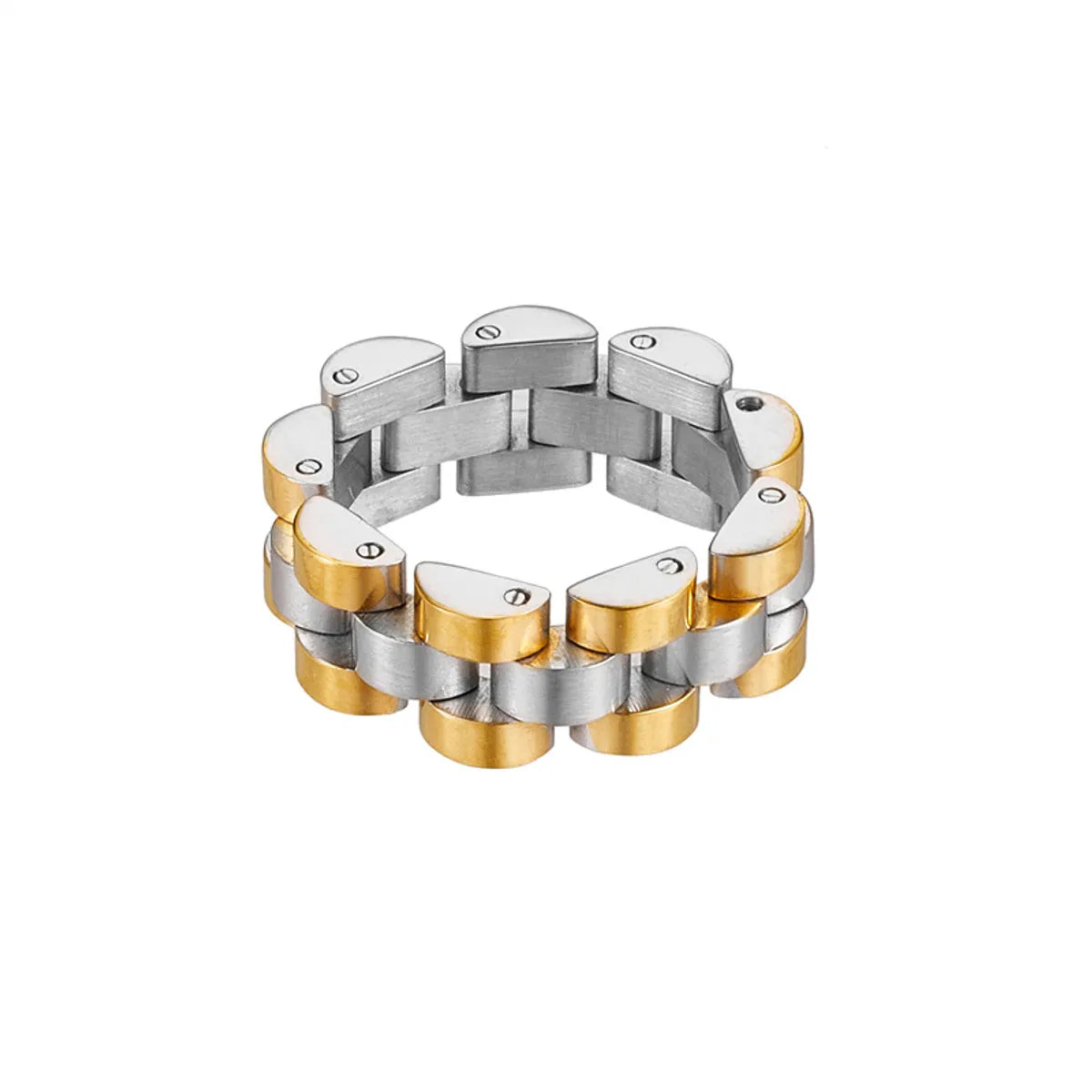 Streetwear Solid Color Titanium Steel Plating Unisex Rings