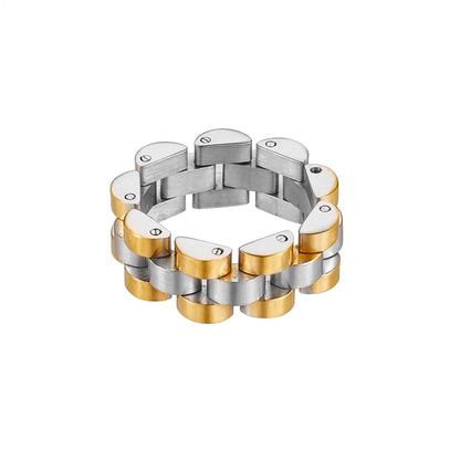 Streetwear Solid Color Titanium Steel Plating Unisex Rings