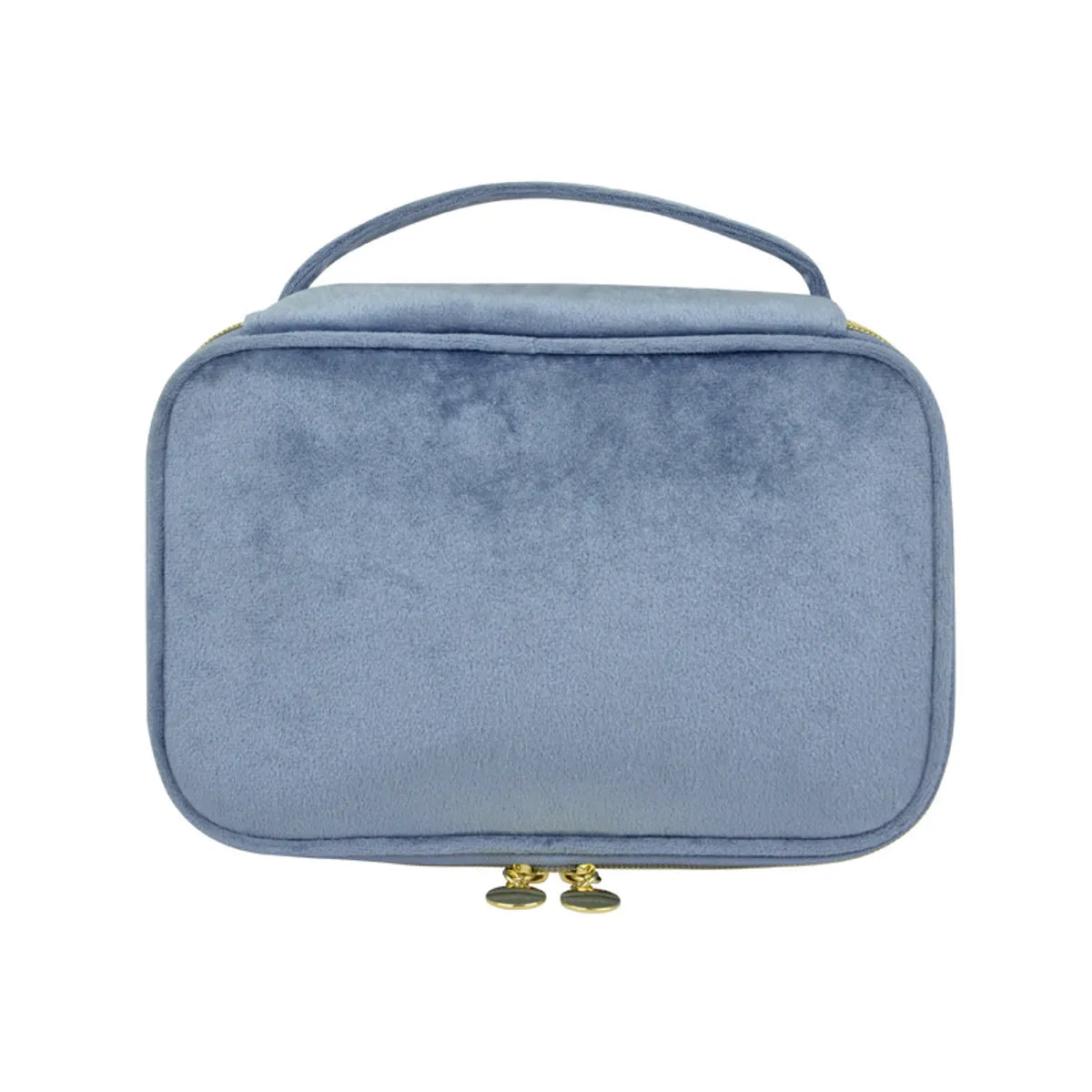 Streetwear Solid Color Velvet Square Makeup Bags