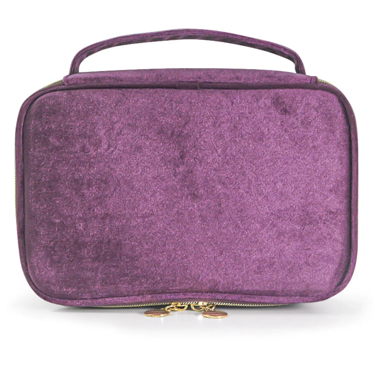 Streetwear Solid Color Velvet Square Makeup Bags