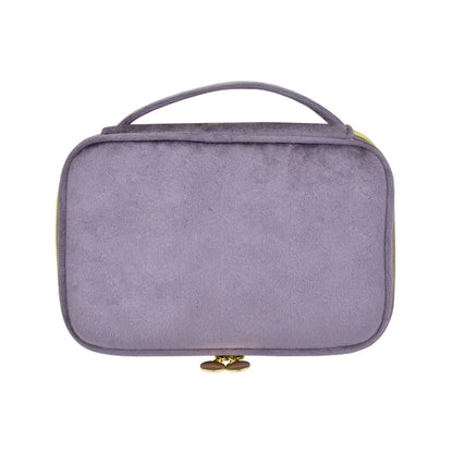 Streetwear Solid Color Velvet Square Makeup Bags