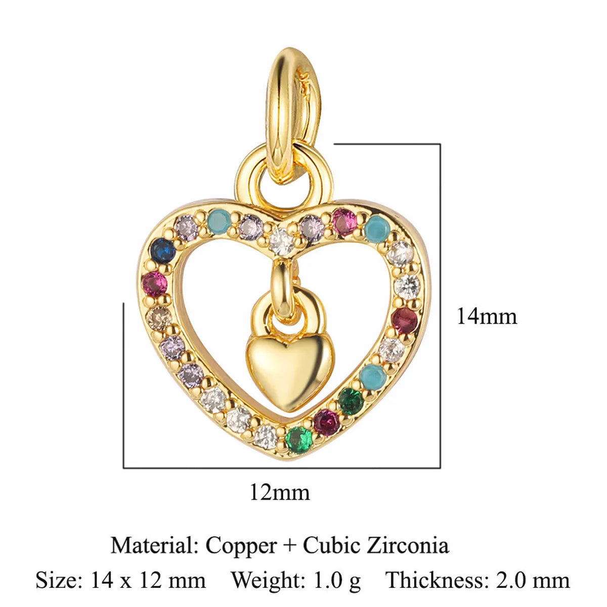 1 Piece Copper Zircon 18K Gold Plated Star Water Droplets