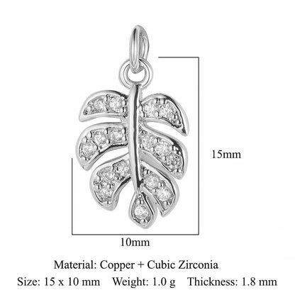 1 Piece Copper Zircon 18K Gold Plated Star Water Droplets