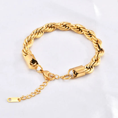 Streetwear Waves Titanium Steel Plating Bracelets