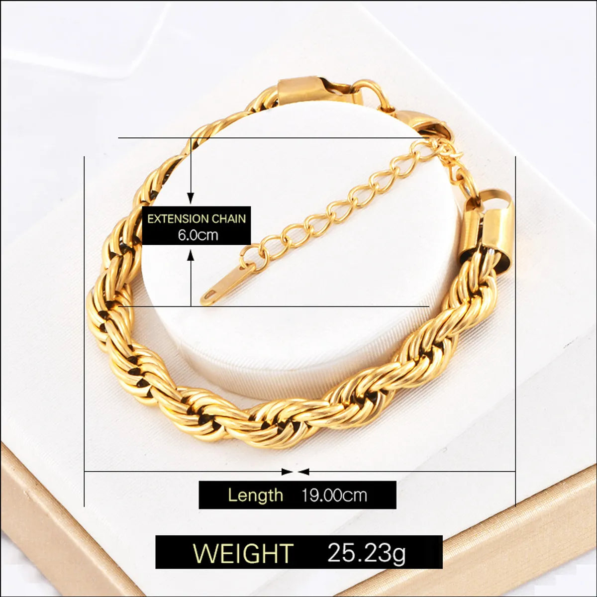 Streetwear Waves Titanium Steel Plating Bracelets