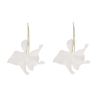 Flower Diamond Alloy No Inlaid Earrings Ear Studs