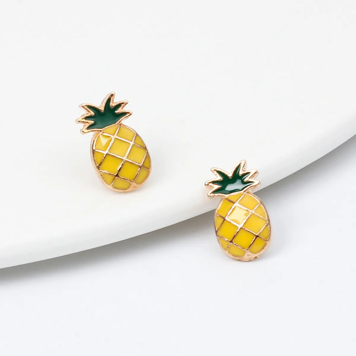 Summer Fresh Fruit Fashion White Variety Of Alloy Women's Earrings Set Gooddiy