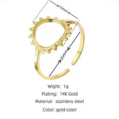 Wholesale Jewelry Fashion Geometric 304 Stainless Steel 18K Gold Plated Plating