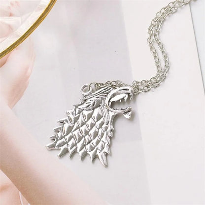 Sweater Chain Song Of Ice And Fire Right Game Stark Wolf Necklace