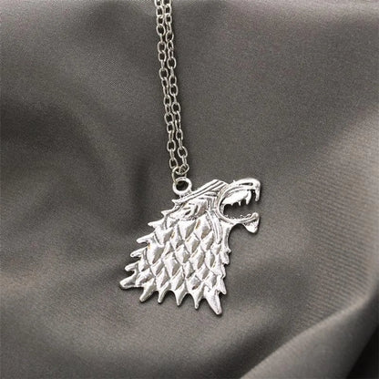 Sweater Chain Song Of Ice And Fire Right Game Stark Wolf Necklace