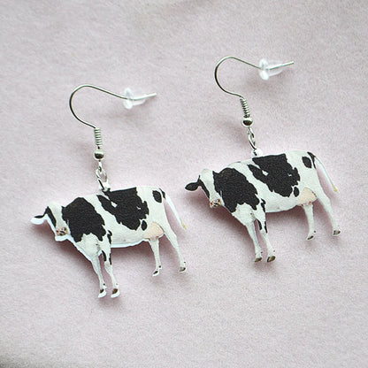 Sweet Animal Arylic Printing Women'S Earrings 1 Pair