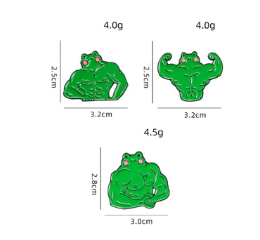 Sweet Animal Frog Alloy Enamel Unisex Brooches