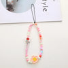 Sweet Animal Fruit Heart Shape Arylic Beaded Plating Bag Pendant Mobile Phone Chain Keychain