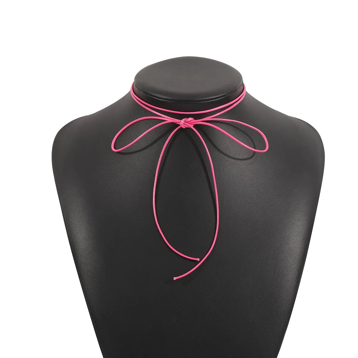 Sweet Artistic Bow Knot Wax Line Wholesale Choker