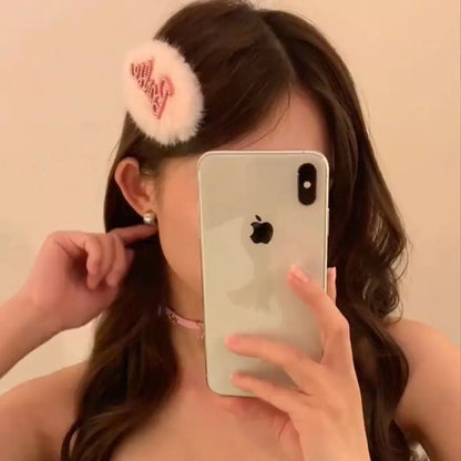 Sweet  Plush Hair Clip