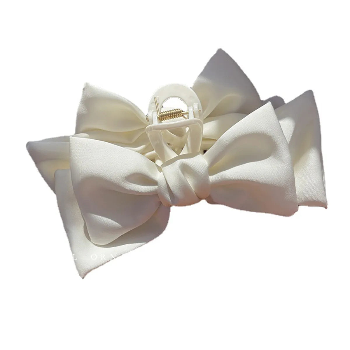 Women'S Sweet Bow Knot Arylic Cloth Hair Claws