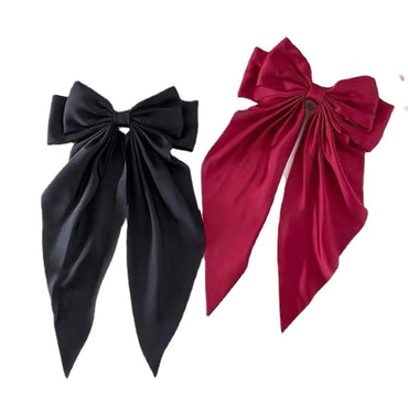 Women'S Sweet Bow Knot Brocade Hair Clip