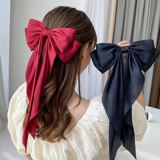 Women'S Sweet Bow Knot Brocade Hair Clip