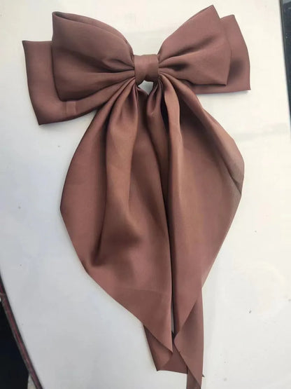 Women'S Sweet Bow Knot Brocade Hair Clip