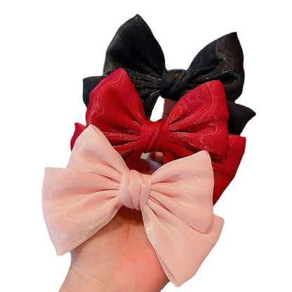 Sweet Bow Knot Cloth Hair Clip