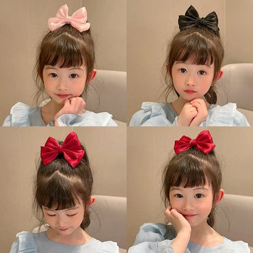 Sweet Bow Knot Cloth Hair Clip