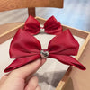 Sweet Bow Knot Cloth Hair Clip