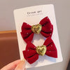 Sweet Bow Knot Cloth Hair Clip