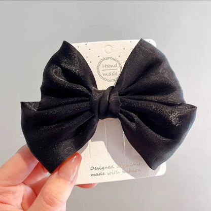 Sweet Bow Knot Cloth Hair Clip