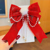 Sweet Bow Knot Cloth Hair Clip