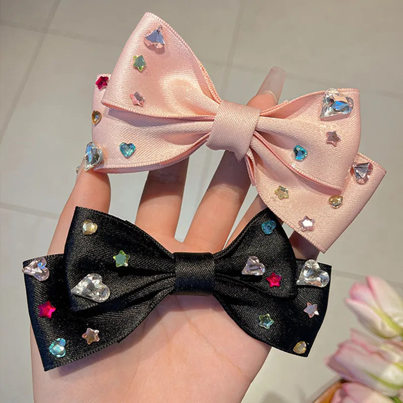 Sweet Bow Knot Cloth Hair Clip