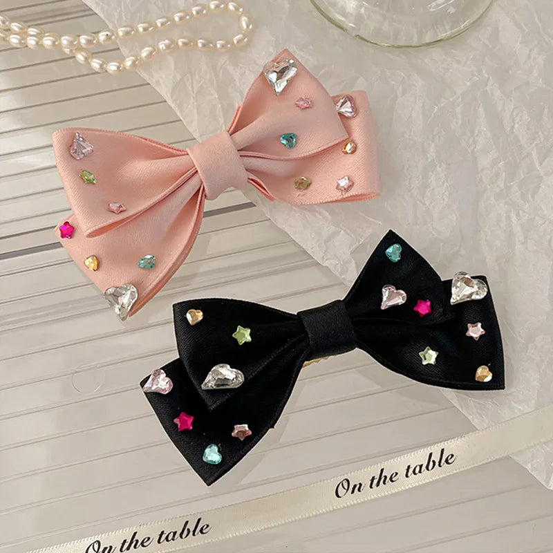 Sweet Bow Knot Cloth Hair Clip